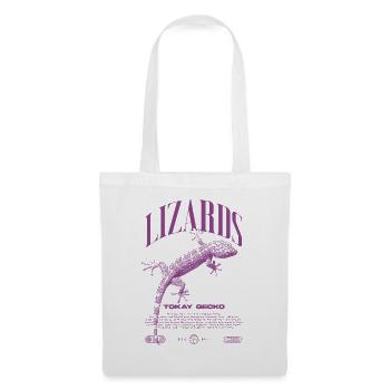 Tokay Gecko Streetwear Lizard Keeper - Sac en tissu - blanc - Devant
