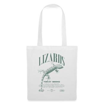 Tokay Gecko Streetwear Lizard Keeper - Sac en tissu - blanc - Devant