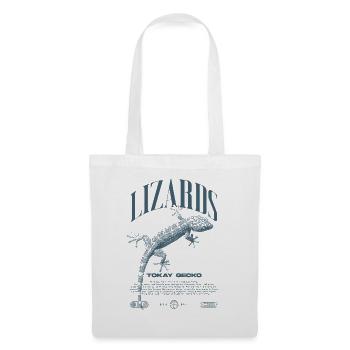 Tokay Gecko Streetwear Lizard Keeper - Sac en tissu - blanc - Devant