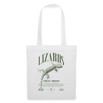 Tokay Gecko Streetwear Lizard Keeper - Sac en tissu - blanc - Devant