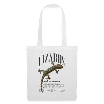 Tokay Gecko Streetwear Lizard Keeper - Sac en tissu - blanc - Devant