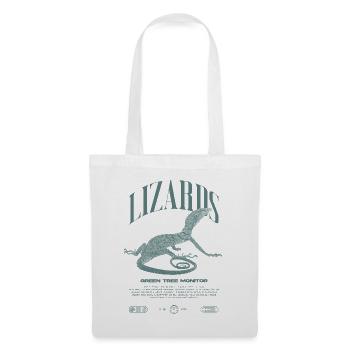 Moniteur d’arbre vert Streetwear gardien de lézard - Sac en tissu - blanc - Devant