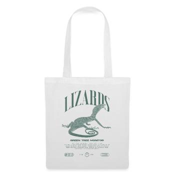 Moniteur d’arbre vert Streetwear gardien de lézard - Sac en tissu - blanc - Devant