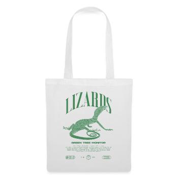 Moniteur d’arbre vert Streetwear gardien de lézard - Sac en tissu - blanc - Devant