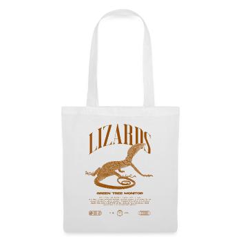 Moniteur d’arbre vert Streetwear gardien de lézard - Sac en tissu - blanc - Devant