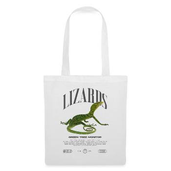 Moniteur d’arbre vert Streetwear gardien de lézard - Sac en tissu - blanc - Devant