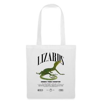 Green Tree Monitor Streetwear Lizard Keeper - Tote Bag - white - Front