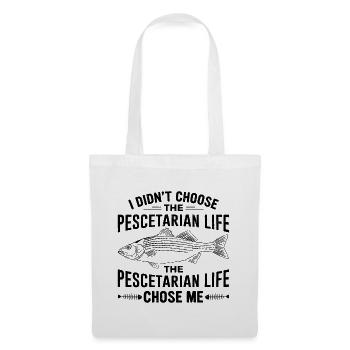 Conception d’un régime pescétarien pour les pescétariens - Sac en tissu - blanc - Devant