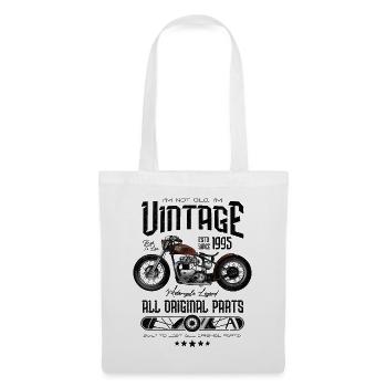 Vintage Motorrad Biker Motorrad Geburtstag 1995 - Stoffbeutel - Weiß - Vorne