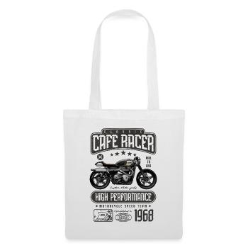 Cafe Racer Motorrad Geburtstag Biker Jahrgang 1968 - Stoffbeutel - Weiß - Vorne