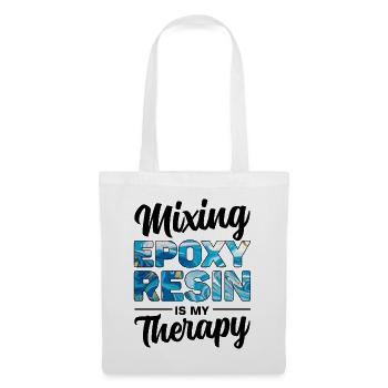 Drôle de dicton en résine époxy - Sac en tissu - blanc - Devant