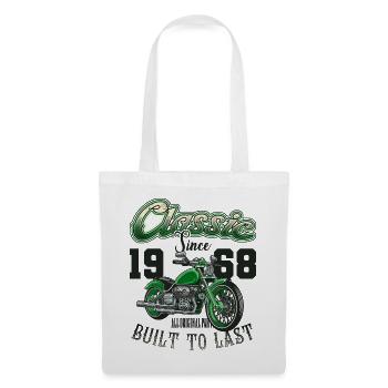 Motorcycle Bikers Motorbike Birthday Born In 1968 - Tote Bag - white - Front