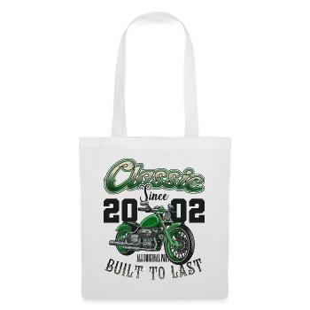Motorcycle Bikers Motorbike Birthday Born In 2002 - Tote Bag - white - Front