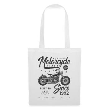 Moto Vintage Biker Anniversaire Né En 1992 - Sac en tissu - blanc - Devant