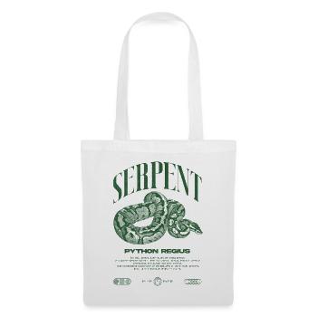Ball Python Moderne Reptilienwärter Streetwear - Stoffbeutel - Weiß - Vorne