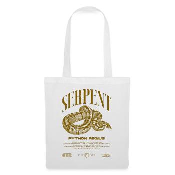Ball Python Moderne Reptilienwärter Streetwear - Stoffbeutel - Weiß - Vorne