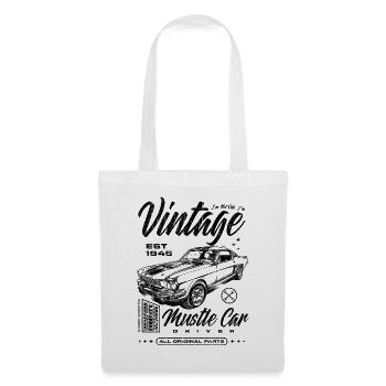 Ich bin nicht alt, ich bin ein Oldtimer, Oldtimer, Jahrgang 1945 - Stoffbeutel - Weiß - Vorne