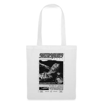 Crocodile chinois lézard Shinisaurus crocodilurus - Sac en tissu - blanc - Devant
