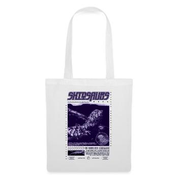 Crocodile chinois lézard Shinisaurus crocodilurus - Sac en tissu - blanc - Devant