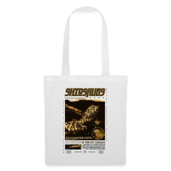 Crocodile chinois lézard Shinisaurus crocodilurus - Sac en tissu - blanc - Devant