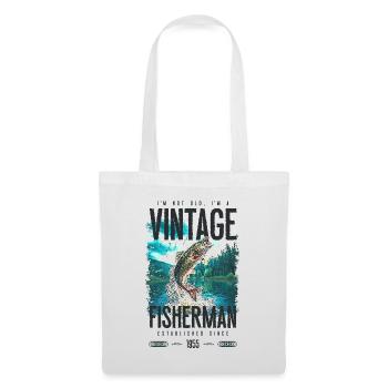 Vintage Trout Fisherman Fishing Birthday 1955 - Tote Bag - white - Front