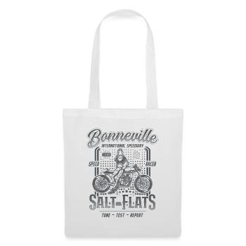 Bonneville Salt Flats Motorrad Rennen Vintage - Stoffbeutel - Weiß - Vorne