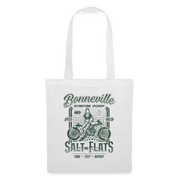 Bonneville Salt Flats Motorrad Rennen Vintage - Stoffbeutel - Weiß - Vorne