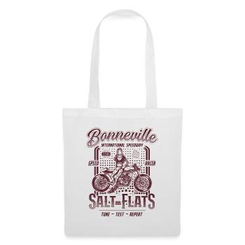 Bonneville Salt Flats Motorrad Rennen Vintage - Stoffbeutel - Weiß - Vorne