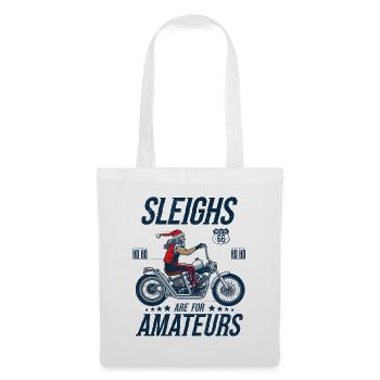 Christmas Motorcycle Sleighs Are For Amateurs - Tote Bag - white - Front