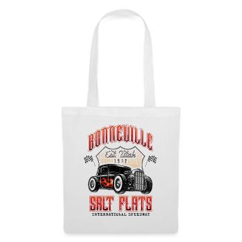 Bonneville Salt Flats Vintage Hot Rod Rennwagen - Stoffbeutel - Weiß - Vorne