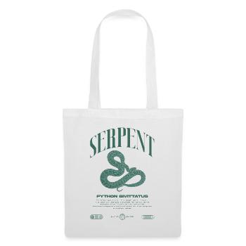 Burmesische Python Moderne Reptilienhalter Streetwear - Stoffbeutel - Weiß - Vorne