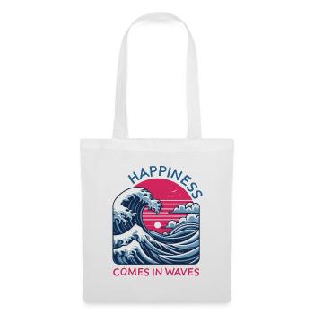 Dire que « le bonheur vient par vagues » Karma Balance - Sac en tissu - blanc - Devant