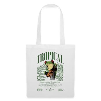 Grenouille arboricole aux yeux rouges Amphibien de la forêt tropicale - Sac en tissu - blanc - Devant