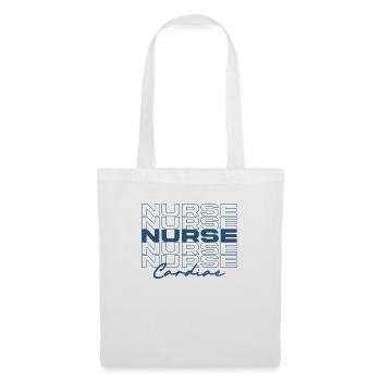 Infirmière cardiaque Infirmières médicales élégantes - Sac en tissu - blanc - Devant