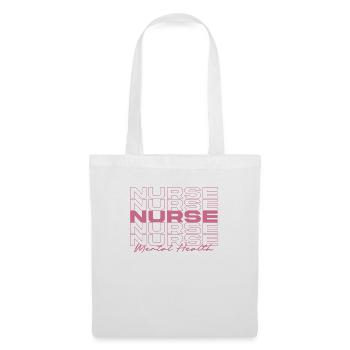 Infirmière en santé mentale Infirmières médicales élégantes - Sac en tissu - blanc - Devant