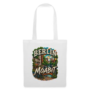 Berlin Moabit – Urbaner Kiez - Stoffbeutel - Weiß - Vorne
