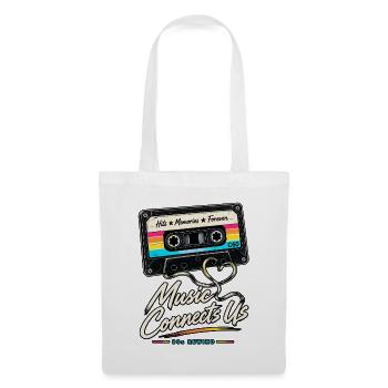 Music Connects Us – 80s Rewind - Stoffbeutel - Weiß - Vorne