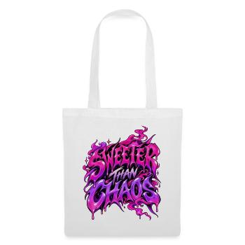 Sweeter than Chaos  - Stoffbeutel - Weiß - Vorne