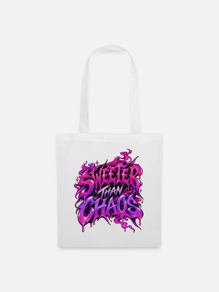 Sweeter than Chaos  - Stoffbeutel - Weiß