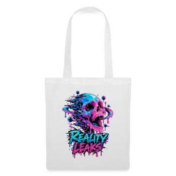 Reality Leaks Neon Skull - Stoffbeutel - Weiß - Vorne