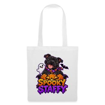 Spooky Staffy - Stoffbeutel - Weiß - Vorne