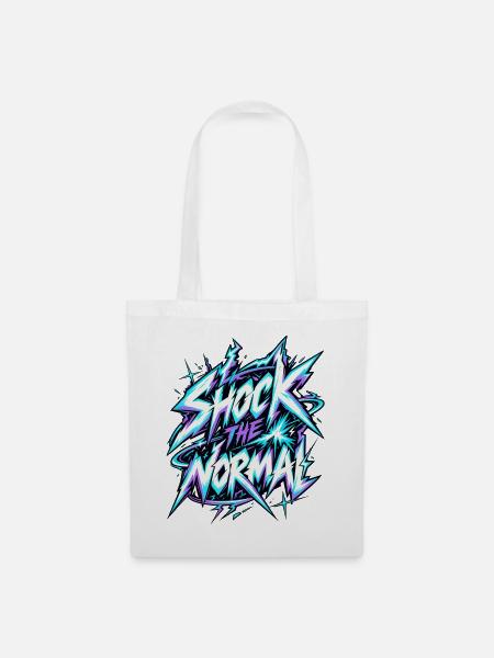 Shock the Normal Neon Graffiti - Stoffbeutel - Weiß