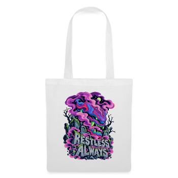 Neon Drache Graffiti Restless Always - Stoffbeutel - Weiß - Vorne