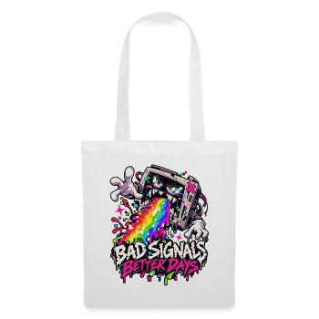 Bad Signals Better Days - Stoffbeutel - Weiß - Vorne