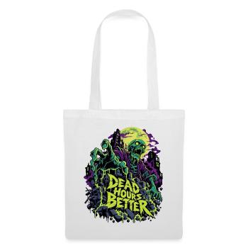 Totstunden Besser Neon Zombie - Stoffbeutel - Weiß - Vorne