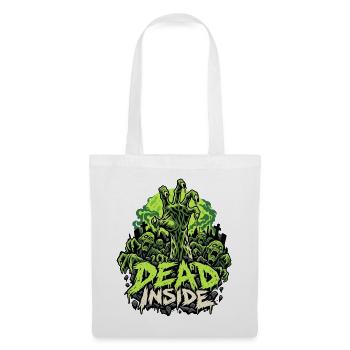 Zombie Hand Dead Inside - Stoffbeutel - Weiß - Vorne