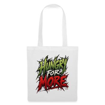 Hungry for More Neon Rage - Stoffbeutel - Weiß - Vorne