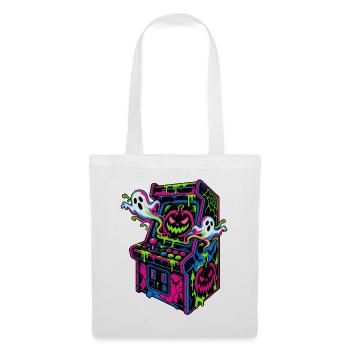 Neon Halloween Arcade Drips - Stoffbeutel - Weiß - Vorne