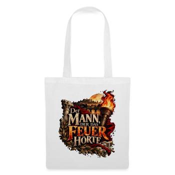Der Mann der das Feuer hörte - Stoffbeutel - Weiß - Vorne
