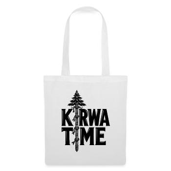 Kirwa Time Kirchweih mit Kirwabaum - Stoffbeutel - Weiß - Vorne